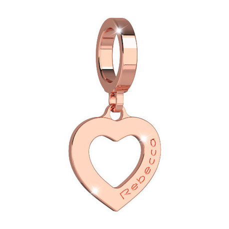 REBECCA - BRONZE PLATED PENDANT CHARM SMALL HEART