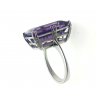 18kt Gold Ring - Amethyst / Diamonds