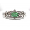 Gold bracelet with Emerald and Diamonds