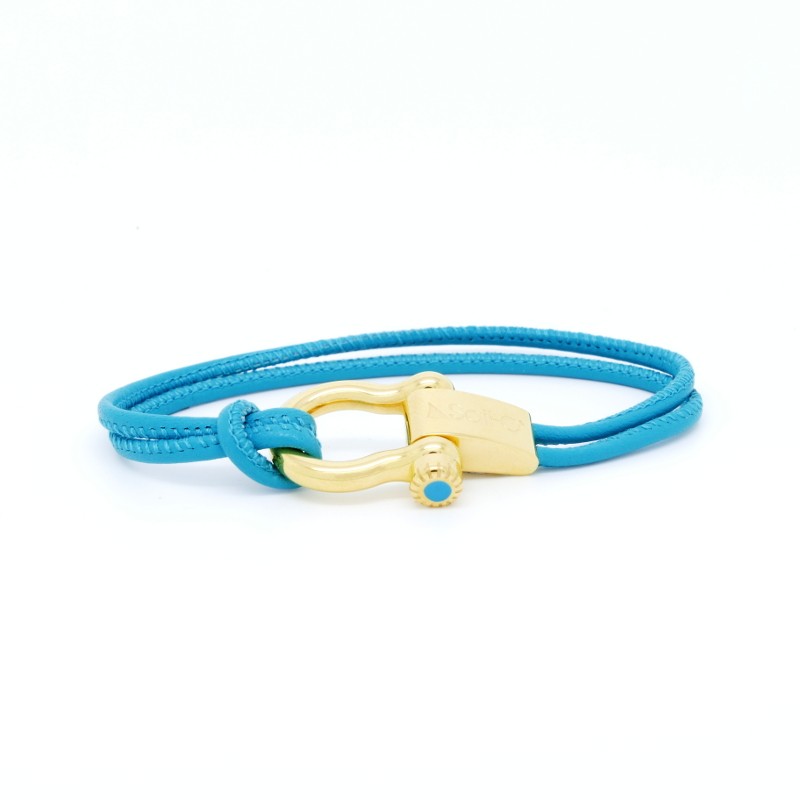 Sail-O® bracciale Altaïr Acciaio Classico & Corda Nautica