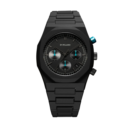 D1 MILANO - Polychrono 40.5mm  - Characoal Black