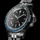 YEMA SUPERMAN 500 GMT Batman 39 mm - Nero - bracciale Jubilee