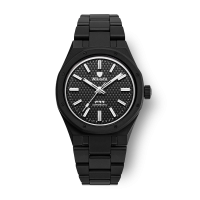 Nivada F77 - BLACK CERAMIC BRAIDED DIAL - 37 mm